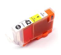 MCUXMVUMI Cartucho de Tinta CLI-42 Compatible para la Impresora PRO-100 PRO-100S CLI42BK CY GY LGY M PC PM Ink Tinta(Yellow)