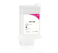 MCUXMVUMI PFI-120 PFI120 Cartucho de Tinta Recargable Compatible con TM-200 TM200 TM-205 TM-300 TM-305 TM300 Impresoras Juego de 5 Colores(Magenta)