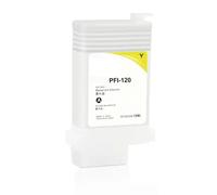 MCUXMVUMI PFI-120 PFI120 Cartucho de Tinta Recargable Compatible con TM-200 TM200 TM-205 TM-300 TM-305 TM300 Impresoras Juego de 5 Colores(Yellow)