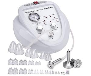 mcwdoit Máquina de terapia al vacío, máquina de ventosas de 0 a 70 cmHg para glúteos, forma de cuerpo de pecho M, juegos de terapia de ventosas con 30 tazas de vacío y 3 bombas