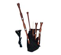 McWilliams BAGPIPES, BOLSA ESCOTTISH HIGHLAND PROFESIONAL PARA PRINCIPIANTES ADULTOS CON BOLSA (Brown P, Black Watch)