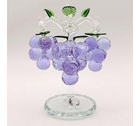 MCWJ Árbol de UVA de Cristal Adornos de árbol decoración para el hogar Regalos para el hogar Regalos de Dinero Árbol de Dinero Crafts-Lila_3 cuelga