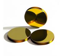 MCWlaser Cu Cobre Reflejo Espejo 3PCS Dia: 25mm para 10.6um Alta potencia CO2 Grabado láser Grabado Corte/Cortador 80W a 300W 10.6um