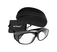 MCWlaser Gafas de protección láser CO2, 10600 nm, 9000-11000 nm, OD5+, tipo de absorción de CO2, para grabado láser de CO2, instrumento de tratamiento de belleza
