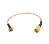 MCX Ángulo derecho de enchufe masculino a RP SMA Adaptador de conector de alambre de engaño de engaño del engrito recto masculino RG316 / RG316D / RG178 / RG174 Cable (Color : 30CM, Size : RG316)