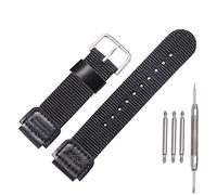 MCXGL Correa de nailon de 18 mm de repuesto para reloj Casio AE1200WH AE-1000 SGW-300H/400 W-735 PRG270, color negro
