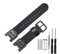 MCXGL Correa de piel de repuesto para Casio SGW-100 GW-3000B GW-3500B PAS-400B Twin Sensor Accesorios de reloj deportivo para hombre, correa de nailon, color negro