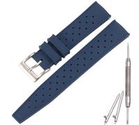 MCXGL Correa de reloj de silicona tropical de 18 mm, 20 mm, 22 mm, resistente a la abrasión, para hombre y mujer, resistente al agua, correa de silicona tropical, talla única, Silicona, Sin piedra
