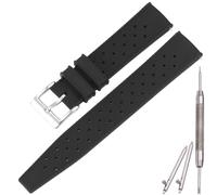 MCXGL Correa de reloj de silicona tropical de 18 mm, 20 mm, 22 mm, resistente a la abrasión, para hombre y mujer, resistente al agua, correa de silicona tropical, talla única, Silicona, Sin piedra
