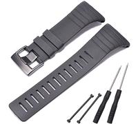 MCXGL Correa de repuesto compatible con Suunto Core, correa de reloj negra impermeable de goma deportiva, Negro -, 24mm, Deportes