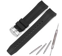 MCXGL Correa de repuesto de goma de 23 mm compatible con Citizen Eco-Drive BN0196 BN0190 0191 0193 E168 correa de reloj de silicona deportiva impermeable, talla única, Silicona, No es una piedra