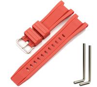 MCXGL Correa de repuesto de resina Gshock para reloj Casio GST-210 GST-W110 GST-W100 GST-S110 GST-S100 GST-B100 GST-S300, rojo, plateado, 26mm, Moderno