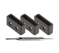 MCXGL Correa negra de repuesto para correa de reloj Casio, 3 paquetes (18 mm, 20 mm, 22 mm, 24 mm), Negro-18 mm, 18mm, Moderno