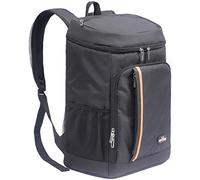 MCXKJ 28L Mochila de Refrigeración,Mochila Nevera Bolsa Térmica Porta Alimentos Mochila Grande Suave para la Playa/Picnic/Barbacoa/Camping/Fiesta（Negro）