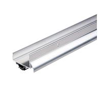 MD Building Products 6155 M-D 0 Parte inferior de puerta en forma de U con tapa de goteo, 36 pulgadas de largo x 2.4 pulgadas de ancho, aluminio, 1-3/4 de grosor