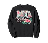 MD Flores Tropicales Médico Aloha Summer Girl Vibes Sudadera
