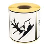 MD Labels 500 etiquetas de mercancías peligroso, 100 x 100 mm, sustancias peligrosas para el medio ambiente, pegatinas para el transporte de mercancías según ADR