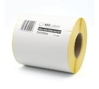 MD Labels Etiquetas autoadhesivas de transferencia térmica, color blanco, 100 x 150 mm, 300 unidades, color blanco