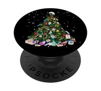 MD Nurse Medical Árbol de Navidad PopSockets PopGrip Adhesivo