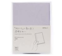 MD Papel Midori Cuaderno Japonés con Tapa De Plástico Transparente - A6