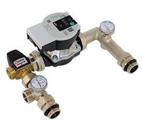 MD technic - Grupo de bombas para calefacción por suelo radiante, con mezclador de tres vías de 1" ESBE VTA322 Kvs 3,4 - Wilo Yonos Para RS 25/6 bomba de hasta 180 m2 - Juego de reglas de valor fijo