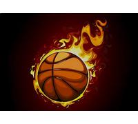 MDA OBLEA o Papel de AZÚCAR, BALONCESTO, Personalizada Foto con Texto, Foto Comestibles para Tartas, Varios Tamaños. Rectangular 2