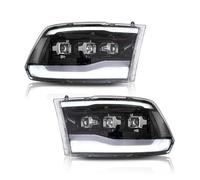 MDADEQ Faros Delanteros LED Para Coche Luces Antiniebla DRL Freno Intermitentes Plug And Play Para Dodge RAM 2009-2018 Faro Delantero Coche