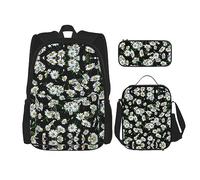 MDATT Beauty Grand Canyon - Mochila escolar para niñas con lonchera y estuche escolar 3 en 1, Beauty Daisy, Talla única