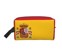 MDATT Bolsa de almacenamiento de bandera española, pequeña bolsa de maquillaje para bolso, bolsa de maquillaje de viaje, mini bolsa de cosméticos para hombre, Spanish Flag, Talla única