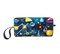 MDATT Bolsa de almacenamiento de química y ciencia abstracta, pequeña bolsa de maquillaje para bolso, bolsa de maquillaje de viaje, mini bolsa de cosméticos para hombre, Química de Ciencia Abstracta,