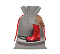 MDATT Bolsas de regalo de Navidad con botas de teléfono rojas de Londres, pequeñas bolsas de regalo de Navidad, recuerdos de boda, regalos de Halloween, etc. 5 x 7 pulgadas