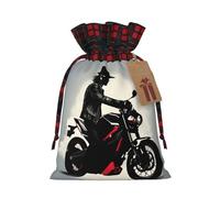 MDATT Bolsas de regalo de Navidad con diseño de silueta de jinete, pequeñas bolsas de regalo de Navidad, recuerdos de boda, regalos de Halloween, etc. 5 x 7 pulgadas