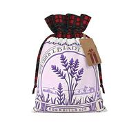 MDATT Bolsas de regalo de Navidad con sello de lavanda, pequeñas bolsas de regalo de Navidad, recuerdos de boda, regalos de Halloween, etc. 5 x 7 pulgadas