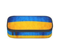 MDATT Estuche escolar con bandera de Ucrania, bolsa para lápices con múltiples ranuras, bonita bolsa portátil para bolígrafos, estuches para la oficina escolar, Black, Talla única, Organizador de