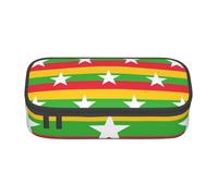 MDATT Estuche escolar con la bandera de Myanmar, bolsa para lápices con múltiples ranuras, bonita bolsa portátil para bolígrafos, estuches para la oficina escolar, Black, Talla única, Organizador de