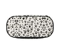 MDATT Estuche grande con estampado de huesos y patas, organizador suave con cremallera, estuche portátil para adultos, Black, Talla única, Organizador de bolsas