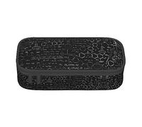 MDATT Estuche para lápices colorido 3D con cremallera para organizar la oficina y viajes, Black, Talla única, Maleta