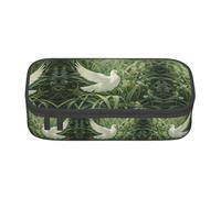 MDATT Estuche para lápices con diseño histórico de Old Tower Bridge de Londres, gran capacidad, con 4 compartimentos para hombres y mujeres, Grass and Dove2, Talla única