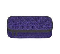 MDATT Haunted Mansion - Estuche colorido para lápices con cremallera, organizador para oficina, viaje, caja, Black, Talla única, Maleta
