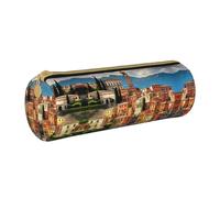 MDATT Hermoso estuche de mano italiano para bolígrafos y lápices, bolsa de papelería multiusos para estudiantes universitarios de secundaria, White, Talla única, Organizador de bolsas