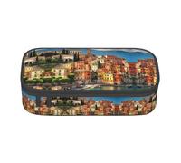 MDATT Hermoso estuche escolar italiano, estuche para lápices con múltiples ranuras, bonita bolsa portátil para bolígrafos, estuches para la oficina escolar, Black, Talla única, Organizador de bolsas