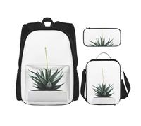 MDATT Mochila para plantas con fiambrera, mochila de anime, mochila escolar, mochila para tres personas, Black, Talla única, Juego de mochila escolar