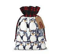 MDATT Muchas bonitas bolsas de regalo de Navidad con diseño de pingüinos bebés, pequeñas bolsas de regalo de Navidad, recuerdos de boda, regalos de Halloween, etc. 5 x 7 pulgadas