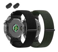 MDBBLBM Correa de reloj de nailon de 26 mm compatible con Garmin Fenix 7X/6X/5X/7X Pro/6X Pro/5X Plus/3/3HR, correa trenzada elástica de nailon suave para Garmin Descent Mk2/2i/3i 51mm/epix Pro