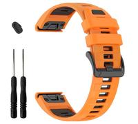 MDBBLBM Correa de reloj de silicona de 22 mm compatible con Garmin Tactix 8/Fenix 8 AMOLED 47mm/7 Pro/7/6 Pro/6/5 Plus/5, correas QuickFit para Garmin Fenix E/Forerunner 965/955/945/Descent G2/G1