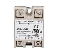 MDBJTCYZN 10pcs Solid State Relay SSR-10DA 25DA 40DA 50DA 60DA 100DA 3-32V/DC to 24-380V/AC SSR 40DA Industry(SSR-25DA)