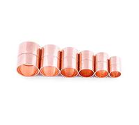MDBJTCYZN 1pc 42mm Copper Fitting Equal Straight Coupling Socket Welding Pipe Connector