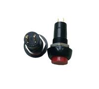 MDBJTCYZN 1pc PB-10B-BR-G Self-Locking Red Red Circle Feet Push Button Switch