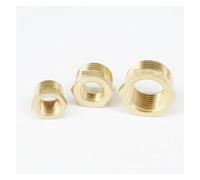 MDBJTCYZN 2pc M18x1.5 Female -M22x1.5 Male Brass Reducer Reducing Fitting Gas Water Fuel Pressure Gauge