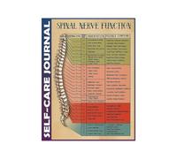 MDBJTCYZN Anatomy Spine Metal Sign Chiropractic Office Decor Human Skeleton Back Bone Poster Wall-Art for Clinic 8 X 12 inch